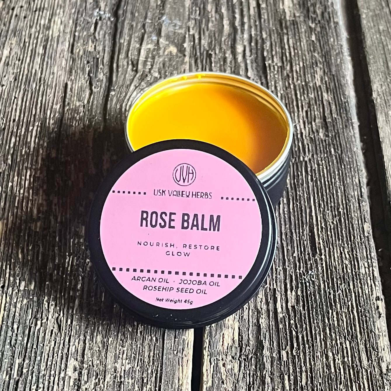 Rose Balm - Proper Conditioning for Hardworking Skin - 45g - Usk Valley Herbs