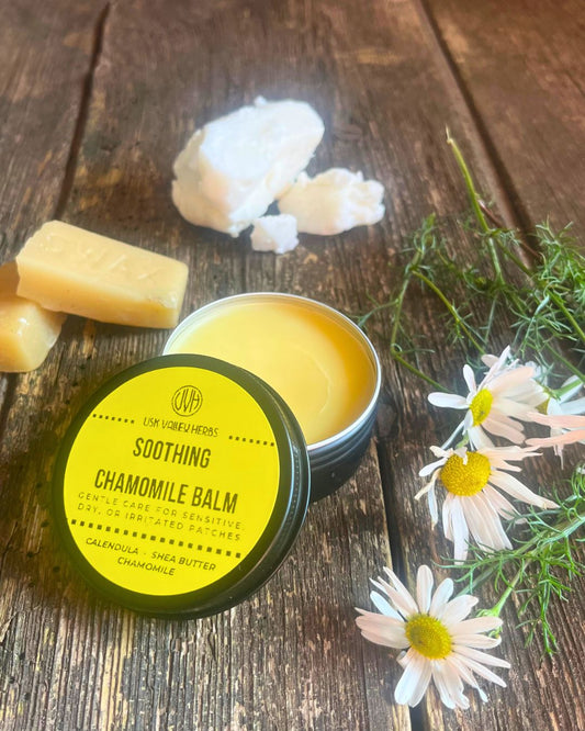 Soothing Chamomile Balm - Gentle Care for Sensitive, Hardworking Skin - 45g - Usk Valley Herbs