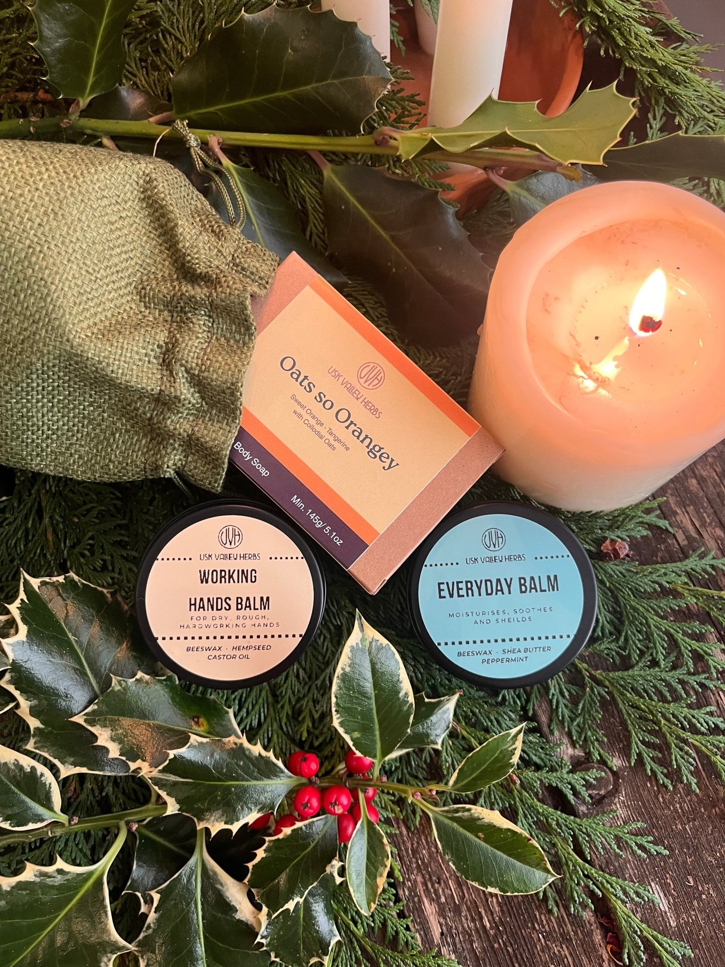 The Winter Skin Saviour Bundle: Combatting Cold Weather Dryness - Usk Valley Herbs